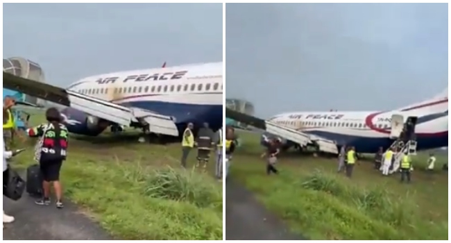 Air Peace Plane Veers Off Runway In Port Harcourt • Channels Television