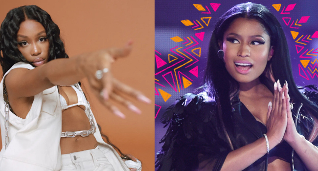 ‘I Rejected Your Collaboration Twice,’ SZA Fires Back At Nicki Minaj • Channels Television