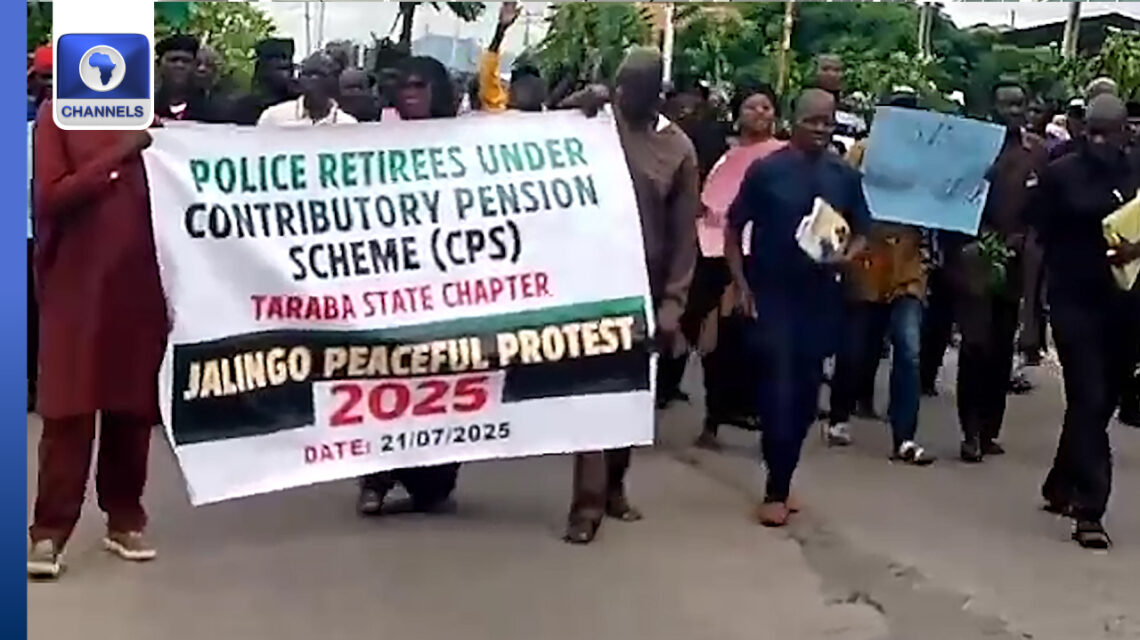 Retired Police Officers In FCT, Taraba Protest Against Poor Welfare • Channels Television