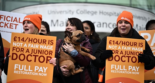 UK Doctors Begin Five-Day Strike Despite PM's Plea • Channels Television