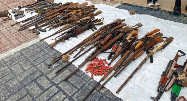Operation Safe Haven Hands Over 220 Illegal Weapons To National Centre