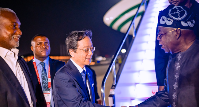 President Tinubu Lands in Japan for Key International Conference